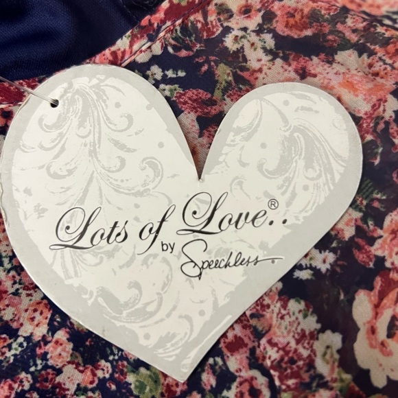 Girls Size 8 Lots of Love by Speechless Long Sleeve Floral Dress - Picture 7 of 7